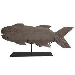 FISH ON STAND VINTAGE WHITE 51 